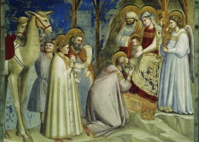 Adoración de los Magos, 1304-06. Giotto di Bondone.