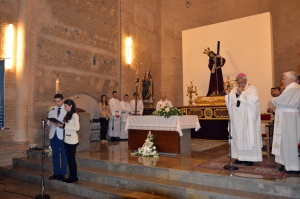 Celebración de la Eucaristía en la iglesia San Juan de los Reyes.