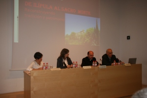 De der. a izq.: D. Juan Sánchez Ocaña, D. Alberto Espinar, Olga Tabatadze y Ana Franco. 